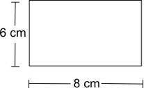 What will be the perimeter and the area of the rectangle below if it is enlarged using a scale fact