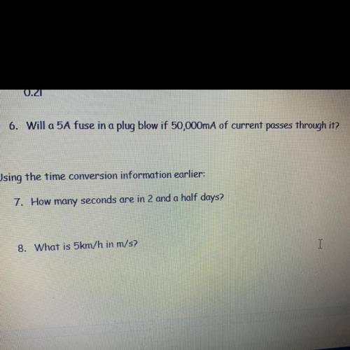 Does anyone know question 6?