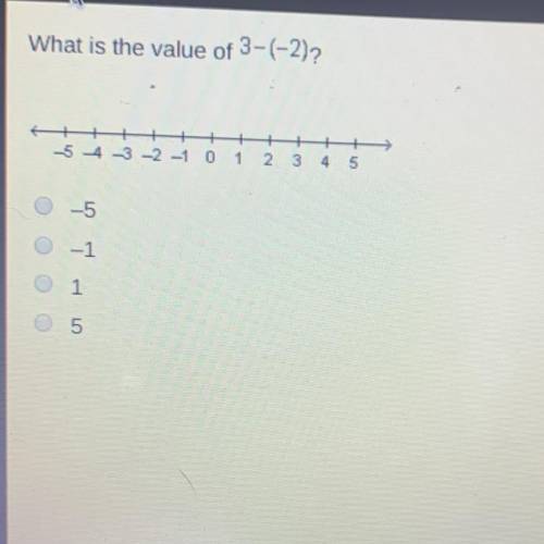 What is the value of 3-(-2)?