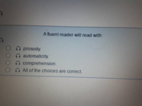 A fluent reader will read with