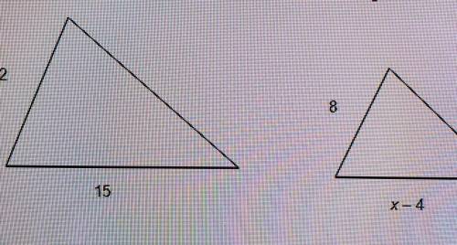 Set up a proportion do so for X in the following similar triangles