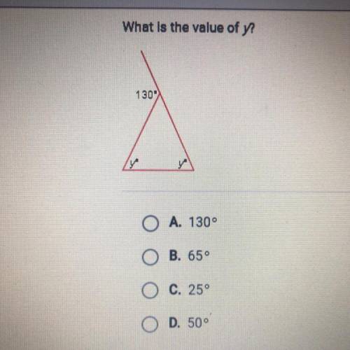 What is the value of y?