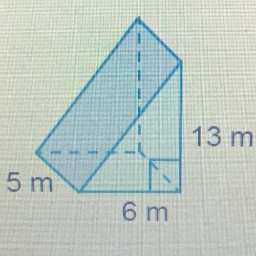 What is the volume of this triangular prism?