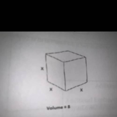 So what would I put in the box I’m confused if the volume is 9 then what do I need to solve?