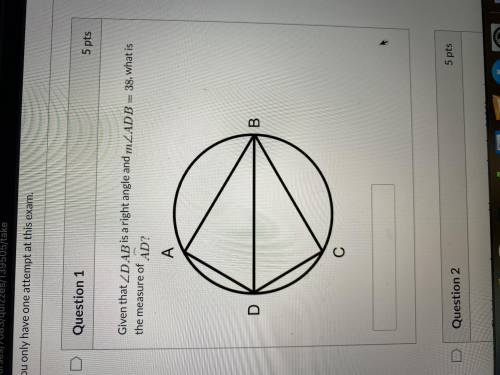 PLEASE HELP !!! What is the measure of Arc AD