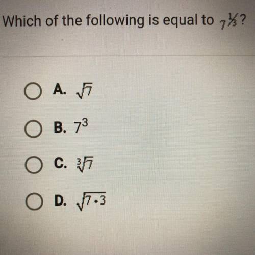 Which of the following is equal to 7 1/3?