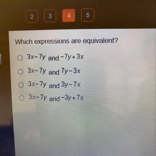 Which expressions are equivalent