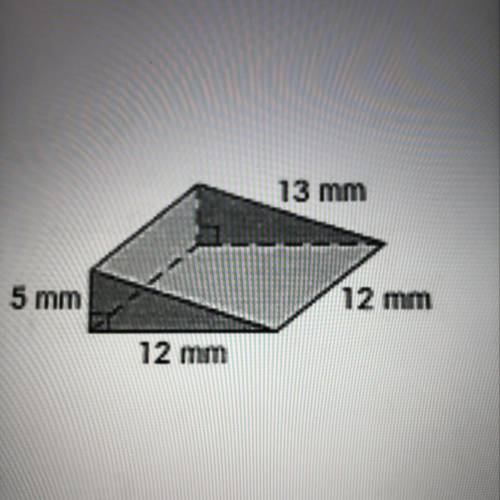 Please help me find surface area of each prism??
