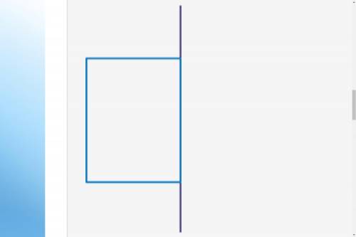 PLEASE HELP ASAP WILL GIVE BRAINLIEST TO CORRECT ANSWER!!! A rectangle and a vertical line are show
