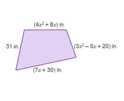 If x=2 what is the perimeter?