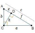 Consider the diagram and the paragraph proof below. Given: Right △ABC as shown where CD is an altit
