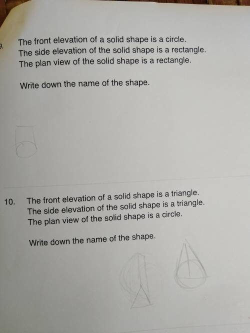 Plz help, and it's easy, 3D shapes ASAP