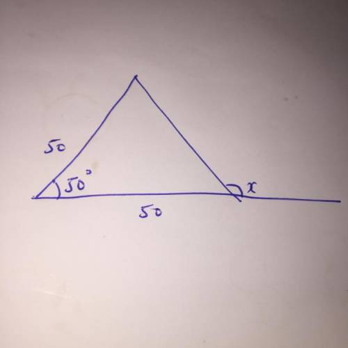 What is the value of x in the figure above