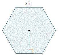 ** BRAINLIEST IF ANSWERED**

The area of the regular hexagon is 50 in sq. What is the measure of t