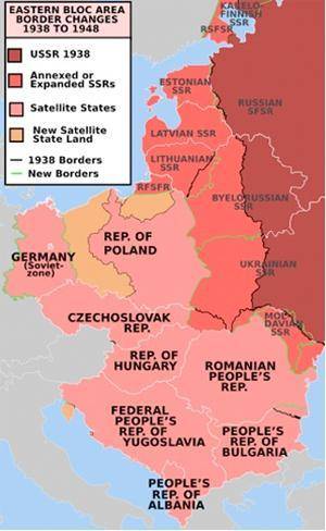 Use the map below to answer the following question: From this map, you can determine that A: Soviet