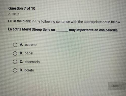 Help with spanish asap! please and thank you