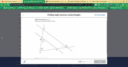 What is the measure of ∠x angles are not necessarily drawn to scale.
