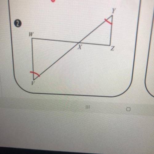 What other angles can be marked as congruent?

A) angle x and angle z 
B) angle x (vertical angles