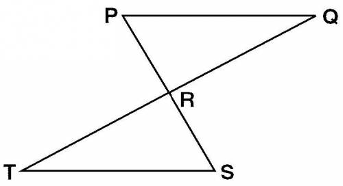 The diagram below, ΔPQR ≅ ΔSTR. Complete the statement PR≅ ___