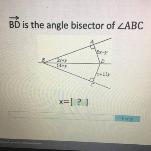 BD is the angle bisector of