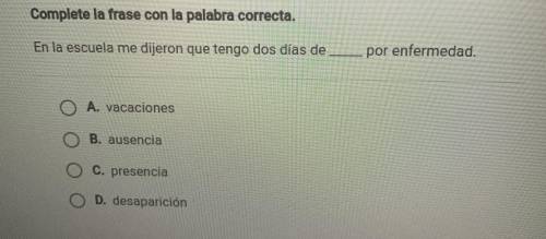Help with spanish asap thanks