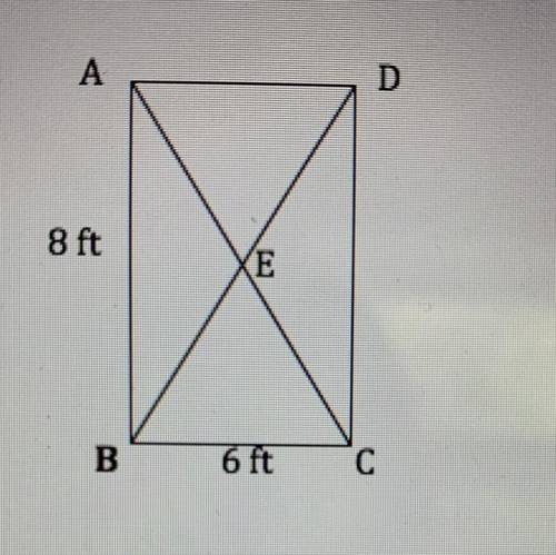 PLEASE HELP ASAP!! 
ABCD is a rectangle. Find DC, AD, DB, AE.