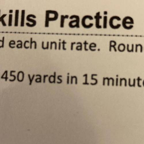 450 yards in 15 minutes?