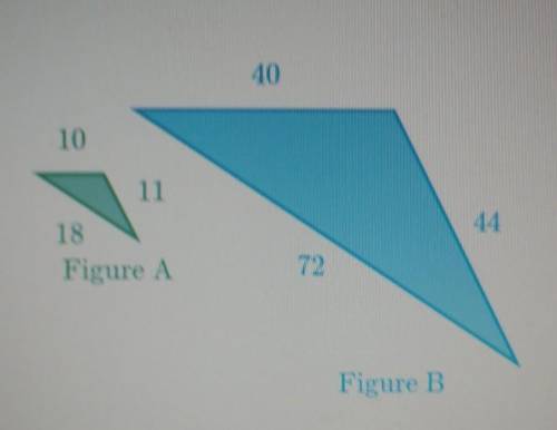 Figure B is a scaled copy of Figure A.

What is the scale factor from Figure A to Figure B? Please