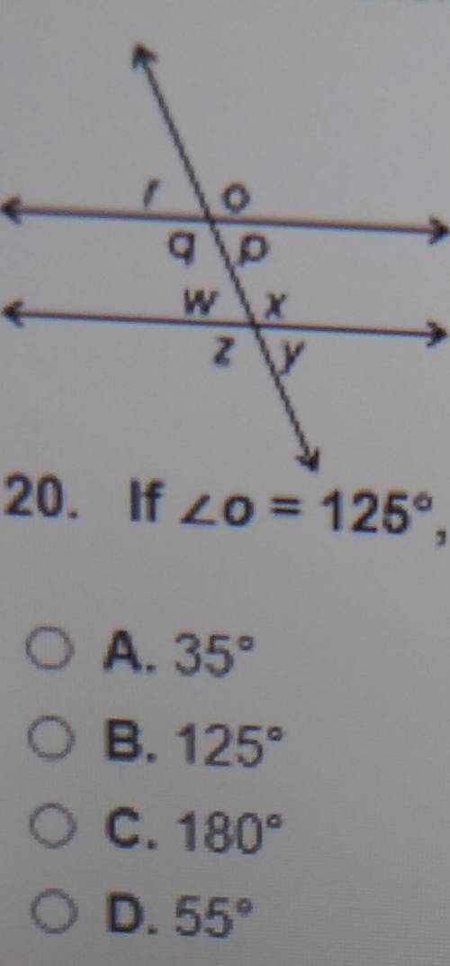 20. If zo = 125, what does zz equal in this figure