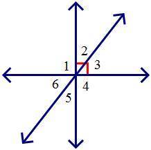 <2 and <6 form what type of angle pair? A.linear pair B.vertical angles C.complementary angle