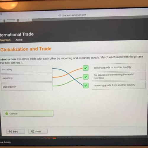 Globalization and Trade

Introduction: Countries trade with each other by importing and exporting