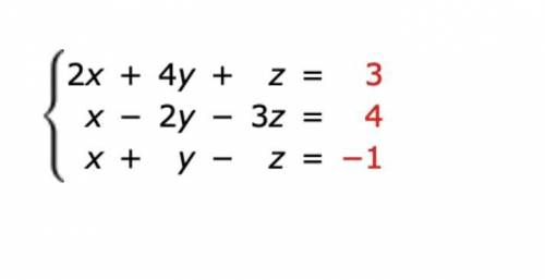 Solve the system of linear equations and check any solutions algebraically.