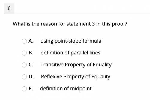What is the reason for statement 3 in this proof?