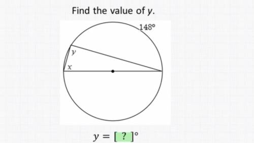 Good answer fast Find the value of y