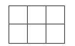 Six unit squares are arranged as shown. How many different non-square rectangles can be traced usin