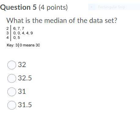 What is the median of the data set?