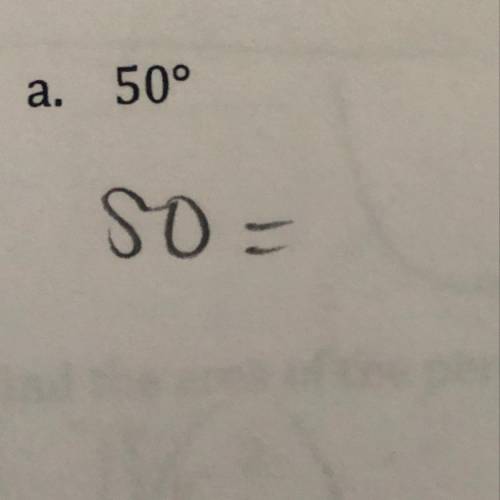 Convert 50 degrees into radians (NEED ASAP)