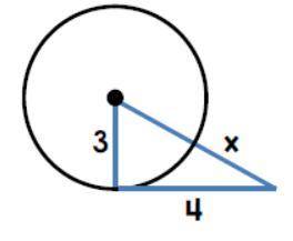 Solve for x! It's for circles, and I don't understand how to figure it out. So if someone could hel