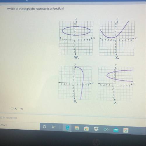 Plz Which of these graphs represents a function?