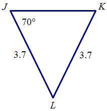 Find the area of the triangle. Round the answer to the nearest tenth. A. 4.4 square units B. 5.2 sq