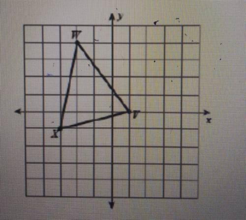 find the coordinate of W' after a 90° rotation of the triangle about the origin and then a reflecti