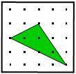 Find the area of the shaded polygons: