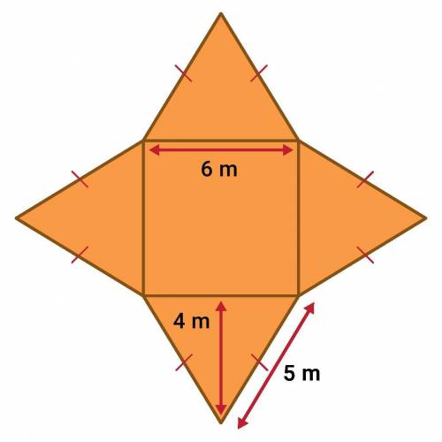 A climbing structure needs to be built in the shape of a square-based pyramid. Look at the diagram