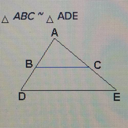 AC=4, AE=7, AD=10, what is the length of AB? 
A: 1 3/7 
B: 2 1/2
C: 5 5/7
D: 17 1/2