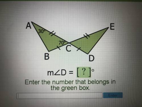 M angle D=? What is the degree of the angle?