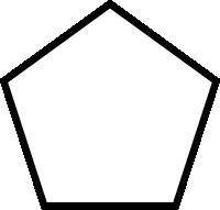 Find the measure of one exterior angle for the following regular polygon.