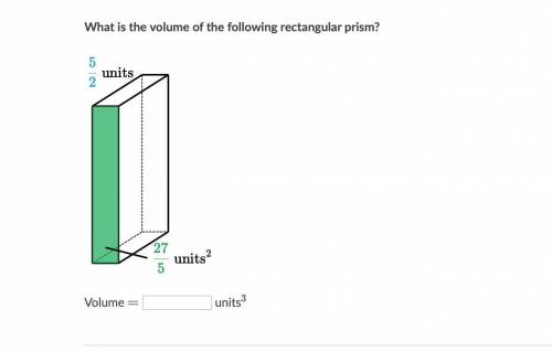 What is the volume of the following rectangular prism? *picture shown below*