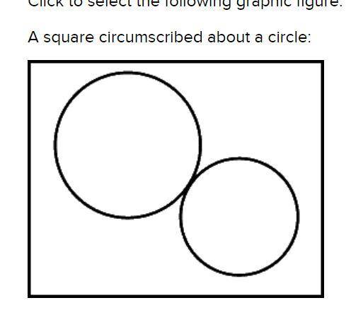 Please Help me with this Click to select the following graphic figure. A square circumscribed about