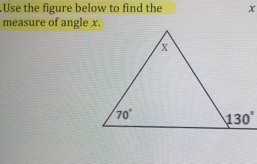 Use exterior angle of triangle theorem to find the missing measure of an angle in a polygon.
