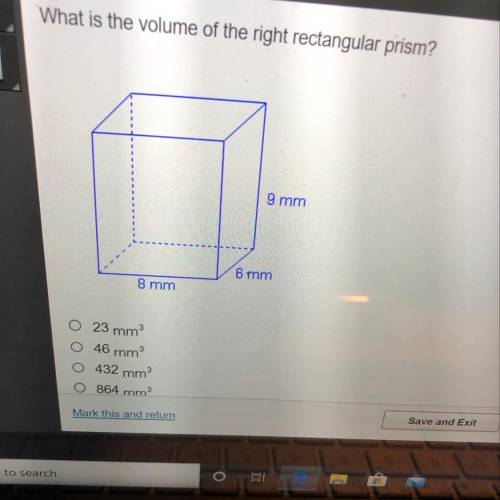 Vhat is the volume of the right rectangular prism?
Will mark brainliest
